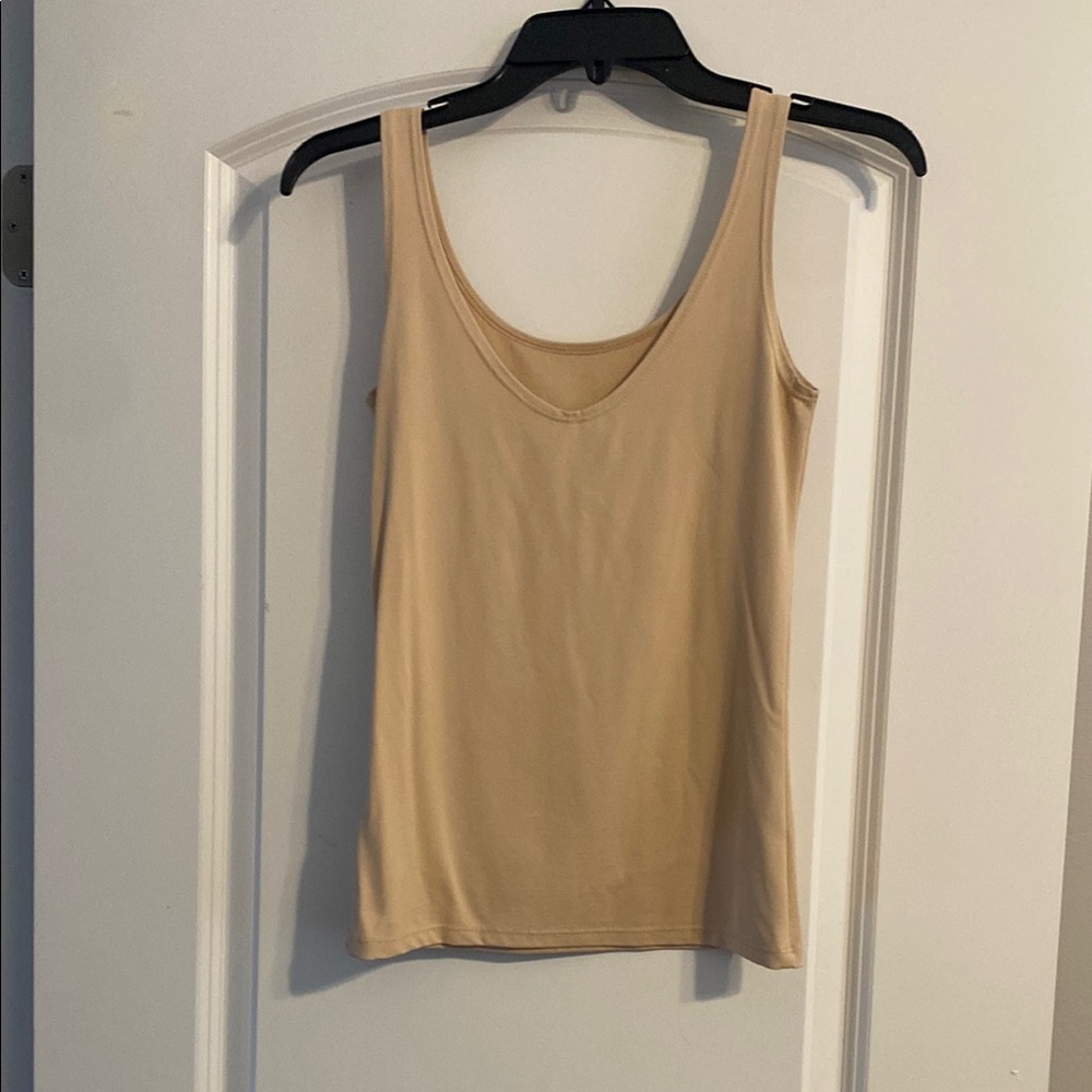 Only Hearts Tan Fitted Sleeveless Tank Top